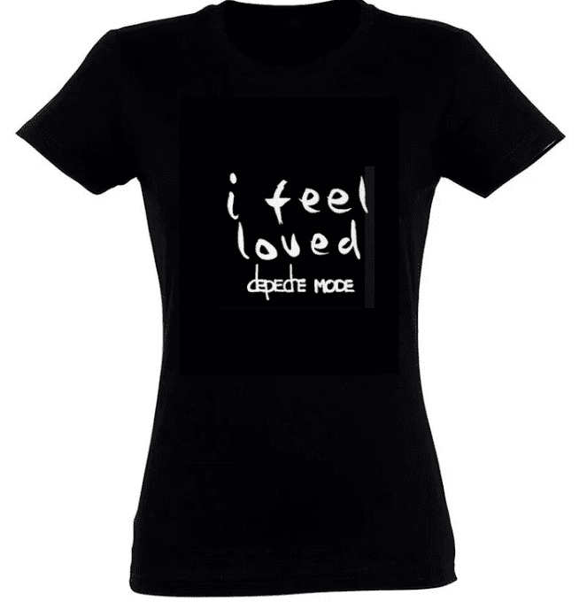T-shirt Depeche Mode: I Feel Loved (Femme) - Noir